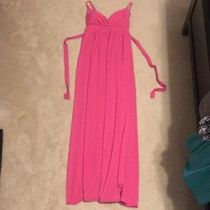 Pink maxi dress